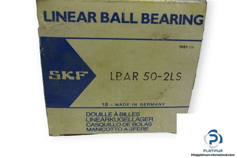 Skf Lbar Ls Closed Linear Ball Bearing Platinum International