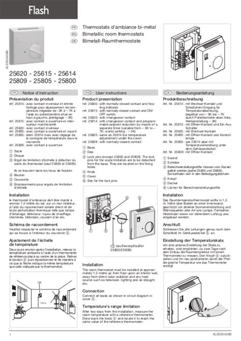 Mode D Emploi Hager Fran Ais Des Pages