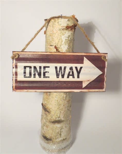 Табелка "One Way" - от www.decoranti.com | Декоранти.com