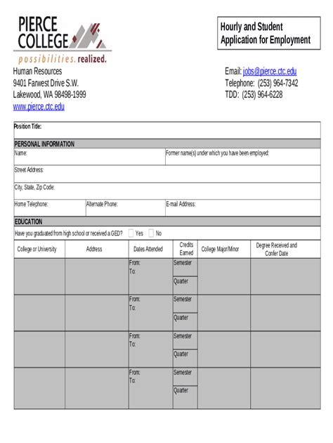 Education Pierce College Ctc Edu Doc Template Pdffiller