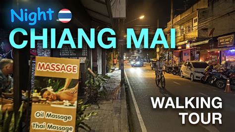 【hdr】 Chiang Mai Thailand Night Markets Bars And Massage Parlors