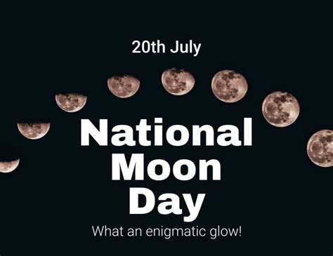 National Moon Day Template Postermywall