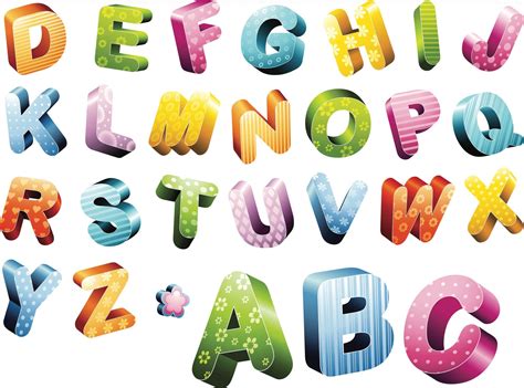 Fonts Abc 3d