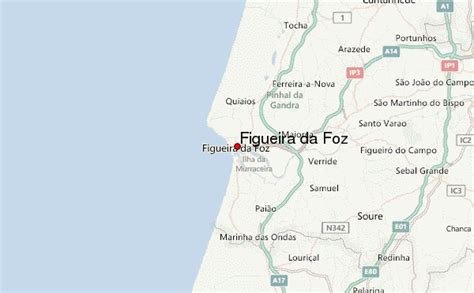 Figueira Da Foz Portugal Tourist Map