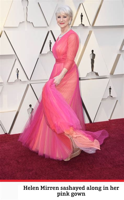 Helen Mirren, Oscars 2019 Red Formal Dress, Formal Dresses, Pink Gowns ...