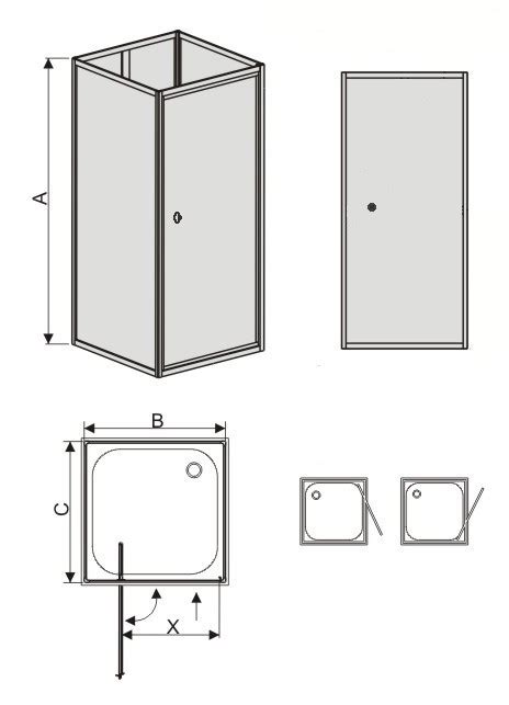 Душевая кабина RGW OLB-207 100x90 профиль белый интернет-магазин ...