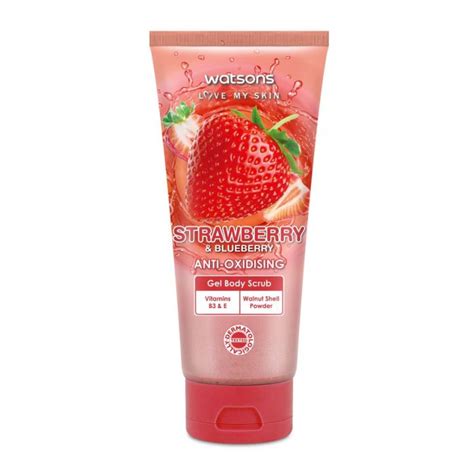 Watsons Strawberry And Blueberry Gel Body Scrub 200g Lazada