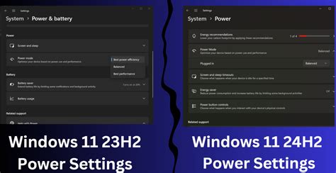 Windows 11 build 26252 расширяет контроль над профилями электропитания