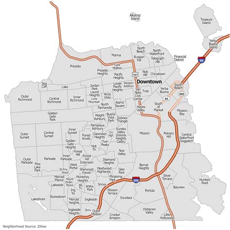 San Francisco Neighborhood Map - GIS Geography