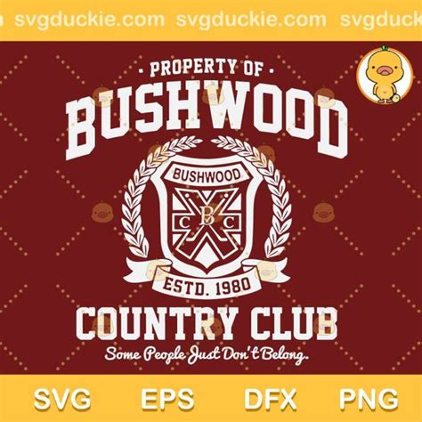 Bushwood Country Club Svg Golf Bushwood Cc Svg Caddyshack Bushwood