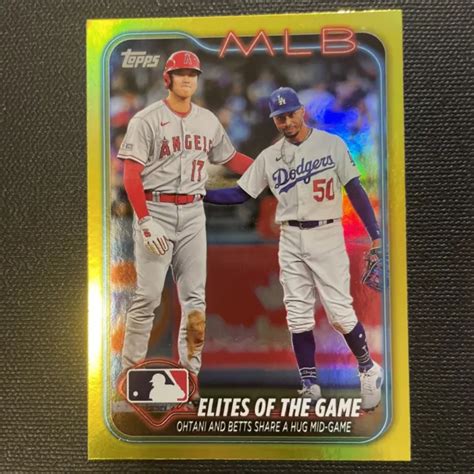 2024 TOPPS SERIES 1 138 Shohei Ohtani Mookie Betts Cintre Feuille