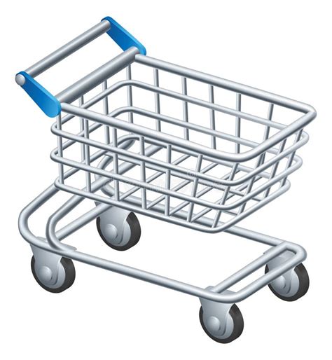 Cartoon Shopping Trolley A Cartoon Shopping Trolley Full Of Groceries