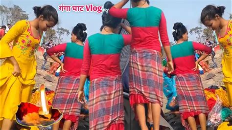 Ganga Snan Ganga Ghat Vlogs Open Palace Ganga Mela People Enjoy