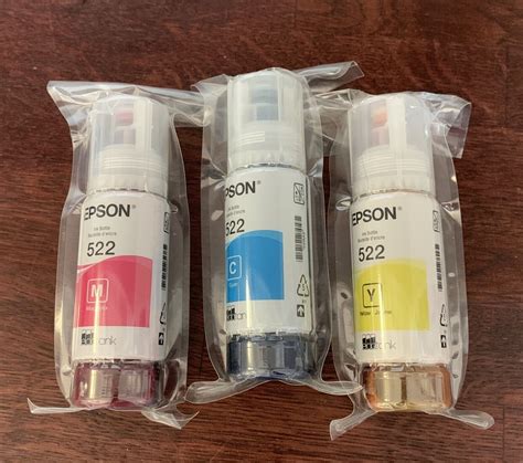 Genuine Epson Ecotank Ink 502 Combo Pack Cyan Magenta Yellow Exp 7 26 10343935129 Ebay