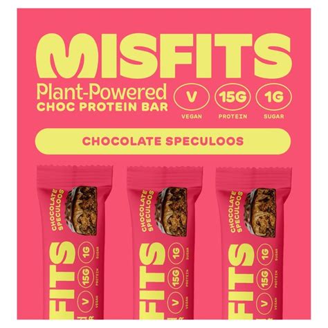 Misfits Vegan Milk Chocolate Speculoos Protein Bar Multipack Ocado