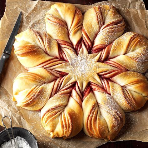 Christmas Star Twisted Bread Recipe Christmas Cooking Holiday