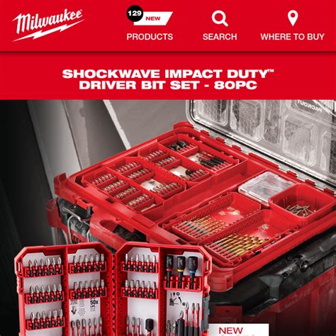 New Shockwave Impact Duty™ Driver Bit Set Milwaukee Tool