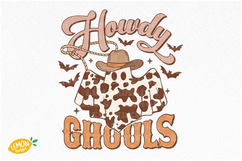 Western Halloween Howdy Ghouls Png Graphic By Lemon Design Creative