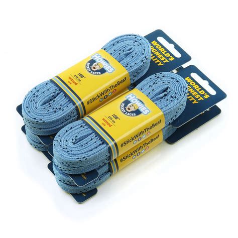 Howies Sky Blue Waxed Hockey Skate Laces Howies Hockey Tape