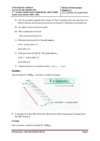 Chapitre2 les systèmes de numération PDF