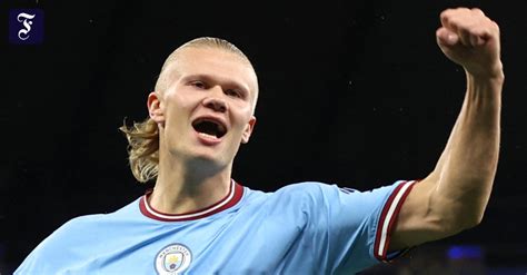 Champions League Erling Haaland Schie T Manchester City Zum Sieg