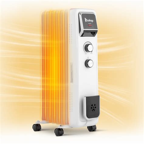 Yardmaster 1500W Electric Oil Filled Radiator Heater, Portable Electric