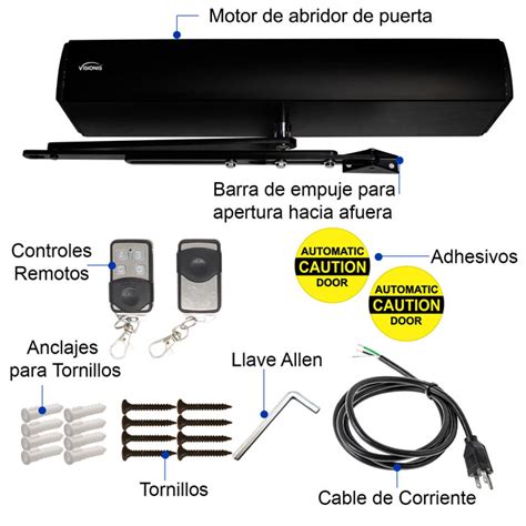 Abridor De Puerta Cierra Puerta Autom Tico Control De Acceso Visionis