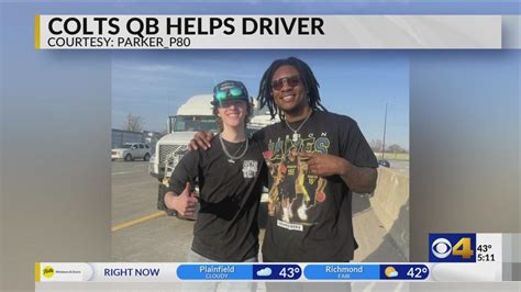 Colts Quarterback Anthony Richardson Helps Stranded Interstate Driver