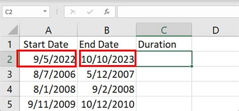 How To Subtract Dates In Excel