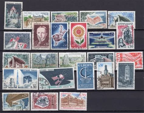 TIMBRES DES ANNÉES 1960 Lot de 24 timbres oblitérés lot 3 EUR 1 68