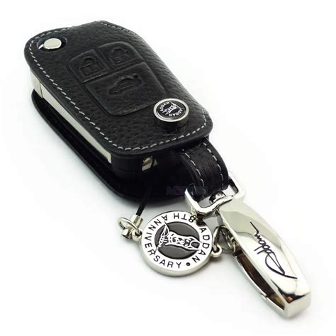 Black Color Genuine Leather Car Key Fob Cover For CHEVROLET CRUZE AVEO