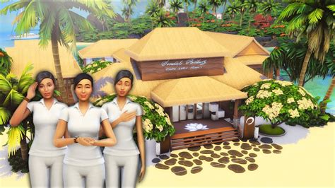 Bali Tropical Spa And Lounge🧖🏽‍♀️🥥🏝️ Spa Day Sulani The Sims 4 Stop Motion Build No Cc