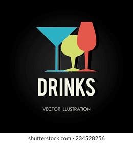 Cocktail Glass Logo Design Stock Vector (Royalty Free) 765607948 | Shutterstock