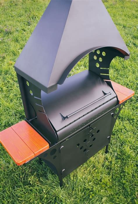 Барбекю для дачи с крышей МБ-3 купить недорого на сайте Двор Забор