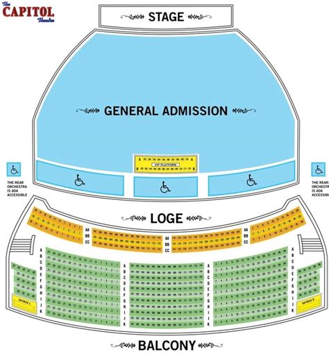 Capitol Theater Port Chester Seating Chart