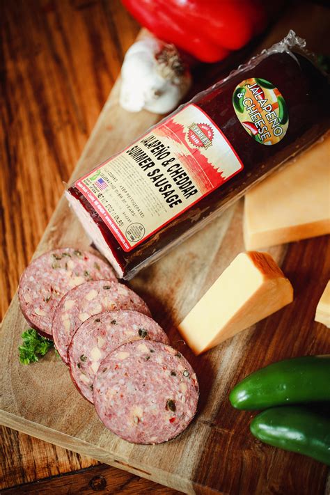 Jalapeno Cheddar Summer Sausage 27oz Sanders Meats