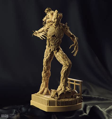 Artstation Groot And Rocket Prison Breakout Diorama Iron