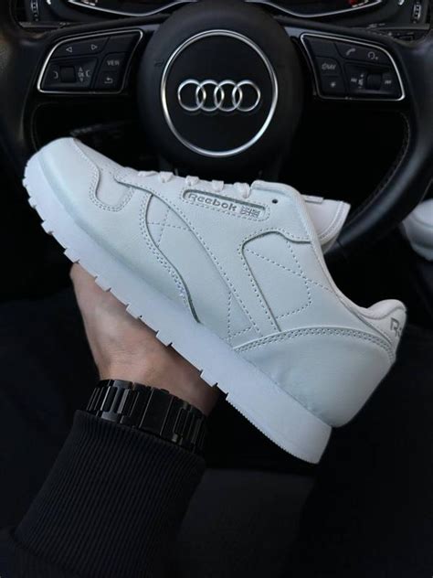 Мужские белые кожаные кроссовки reebok classic 🆕 кроссовки рибок — цена ...