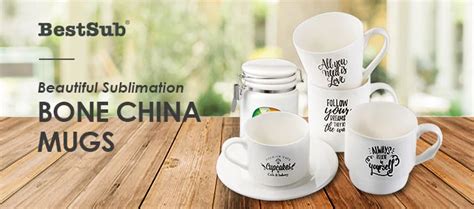 Beautiful Sublimation Bone China Mugs From BestSub BestSub