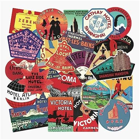 Vintage Nostalgic Stickers 46pcs Cute Scrapbooking Stickers Aesthetic