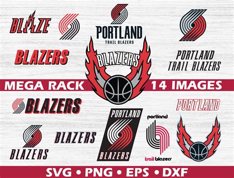 Nba Portland Trail Blazers Svg Logo Nba Svg Nba Football Etsy