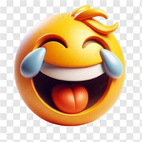 A 3d Art Of Laugh Emoji 3d Laugh Emoji Laughing Png Transparent