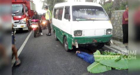 Kecelakaan Maut Di Cikembar Sukabumi Seorang Pemotor Tewas