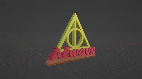 Stl File Harry Potter Snape Deathly Hallows Always Sign・3d Print Design