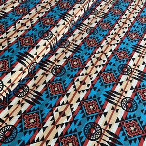 Native Dreamcatcher Aztec Print Cotton Fabric Western Print