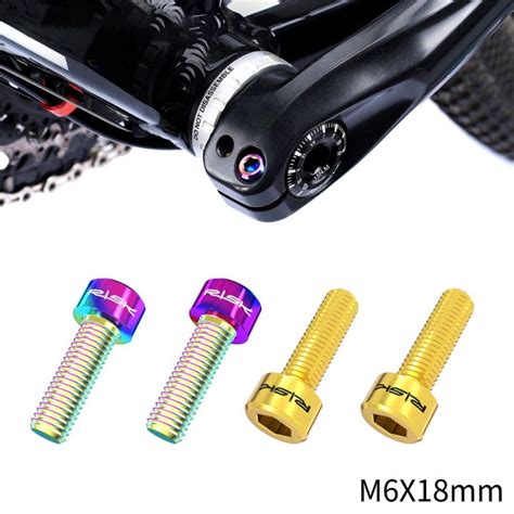 M6x18mm Bike Crank Arm Pinch Clamp Bolt Titanium Alloy Screws For