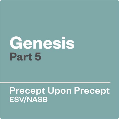 Genesis Part 5 — Precept Upon Precept | Precept Ministries Canada