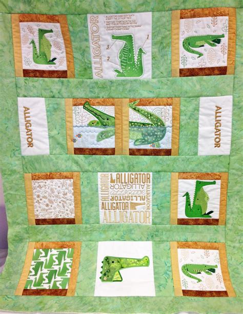 Alligator Quilt Quilts Book Quilt Animal Quilts