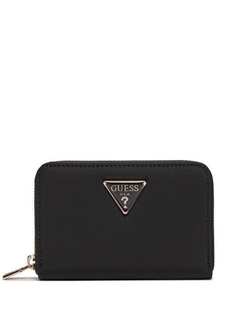 Guess Gemma Cartera Mediana Con Cremallera Negro Compra A Precios De