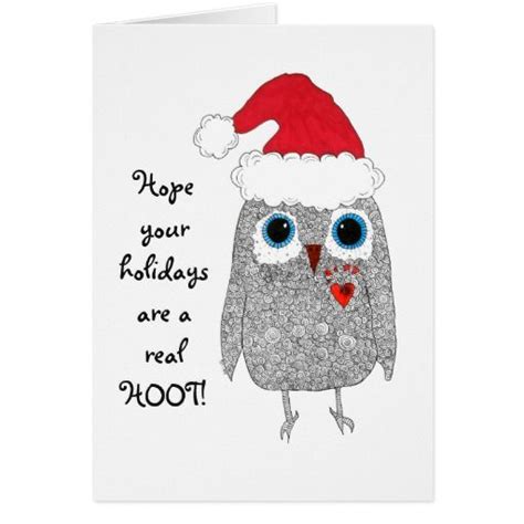 Christmas Owl Greeting Card 4 25x5 50 Owl Christmas Card Christmas